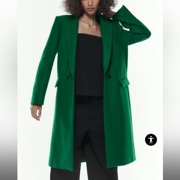 GREN ZARA WOOL BLEND MENSWEAR STYLE COAT - Picture 1 of 5